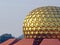 golden dome of Matrimandir, Auroville