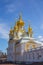 Golden dome palace at Peterhof Royal Palace - Saint Petersburg, Russia