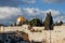 Golden dome of the Rock and Gates of the Temple Mount. Jerusalem