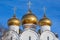 Golden domes of the Cathedral of the Assumption of Our Lady, Yaroslavl, Russia