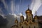 Golden Domes at the Kremlin, Moscow, Russia