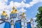 Golden domes of Mikhailovsky Cathedral in Kiev