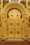 Golden door of the russian orthodox church. bari, italy