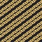 Golden double chain seamless pattern