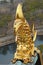 Golden dragon on roof of osaka castle