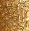 Golden dragon scale background