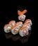 Golden dragon sushi rolls