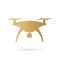 Golden drone icon