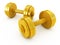 Golden dumbbells