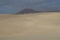 Golden dunes of Corralejo Natural Park. Desert beauty.