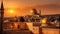 Golden Dusk Over Iconic Jerusalem