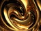 Golden dynamic texture, luxury gold metal texture wave background, liquid background, fluid splash, organic golden curves