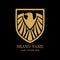 Golden Eagle crest shield logo