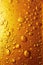 Golden Effervescence: Macro View of Bubbles in Liquid. Generative ai