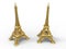 Golden Eiffel tower in 3D