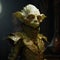 The Golden Elebi: A Baroque Minimalism Goblin Humanoid In Unreal Engine