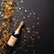 Golden Elegance: Champagne and Confetti Celebration Scene