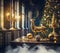 Golden Elegance in Christmas House