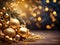 Golden Elegance: Christmas and New Year Night Celebration