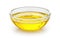 Golden Elixir: Sunflower Oil in Transparent Glass Bowl