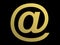 Golden @ (email symbol)