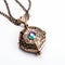 Golden Emerald Crystal Locket Necklace - Cinematic Lighting Inspired