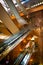 Golden escalator inside the Trump Tower