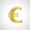 Golden euro sign / symbol