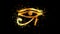 Golden Eye of Ra Horus, ancient egypt religious symbol