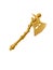 Golden fantasy axe