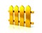 Golden fence icon