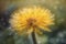 Golden Fields Dandelion Painting