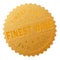 Golden FINEST WINE Medallion Stamp