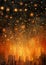 Golden Fireworks Confetti-Like Burst