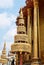 Golden Five Tiered Umbrella in Wat Phra Kaew, Thailand