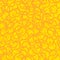 Golden fleece seamless pattern. Yellow fur ram texture