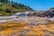 Golden Fleece silica terrace at Orakei Korako at New Zealand