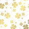 Golden floral pattern