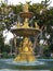 Golden flower garden fountain