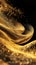 Golden flowing sand abstract background
