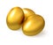 Golden fluted eggs.