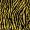 Golden foil tiger or zebra seamless pattern