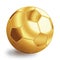 Golden football ball