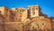 Golden Fort Jaisalmer Rajasthan entrance gateway. Jaisalmer Fort is a UNESCO World Heritage site.