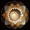 Golden Fractal Fibonacci mandala