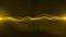 Golden Fractal Light Wave Data Technology Background
