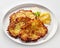 Golden Fried Potato Rosti Served with Applesauce