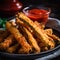 golden fried zucchini sticks