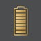 Golden full battery icon