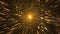 Golden Galaxy Stars at Hyperspace Warp Speed Background Animation